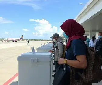 votação no aeroporto de Teresina